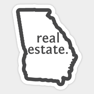 Georgia State Real Estate T-Shirt Sticker